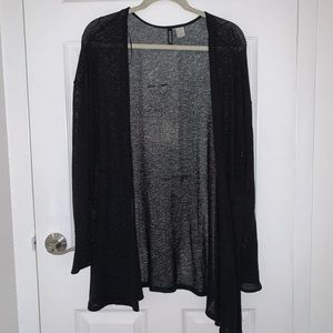 Black cardigan sweater